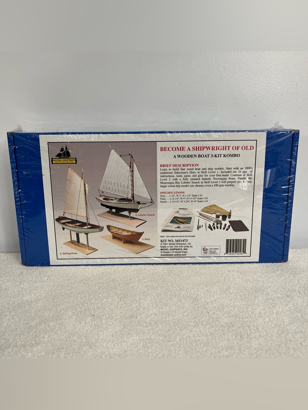 Model Shipways Shipwright of Old  A Wooden Boat 3-kit Kombo with tools New